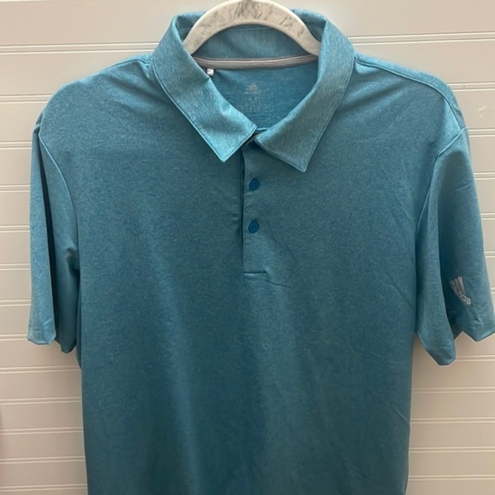 Adidas polo shirt tee short sleeve Sz medium